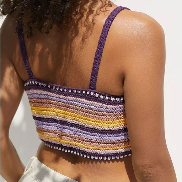 Urban Outfitters Gigi Cami Top Crocheted Size Small - Picture 8 of 8